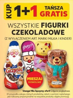Figurki czekoladowe wszystkie rodzaje promocja w Kaufland