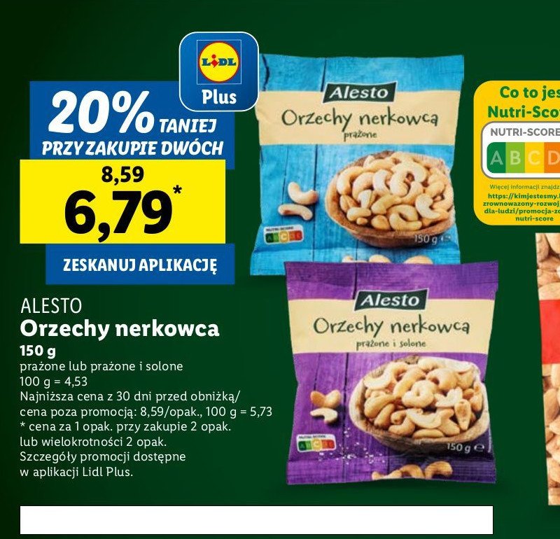 Orzechy nerkowca Alesto promocja