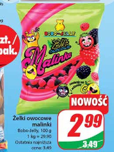Żelki malinki Bobo-jelly promocja