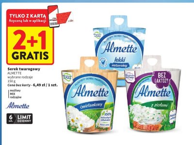 Serek twarogowy ALMETTE z ziołami promocja w Intermarche