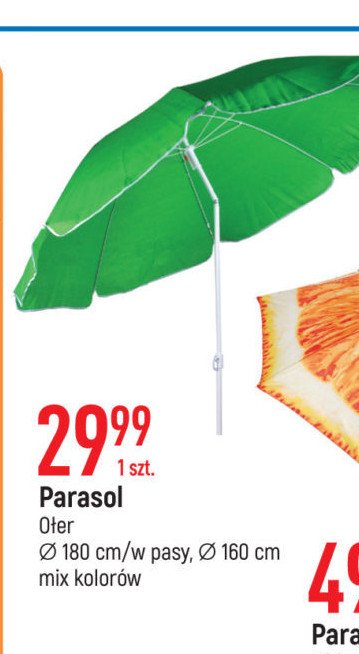 Parasol ogrodowy 180 cm O艂er promocja