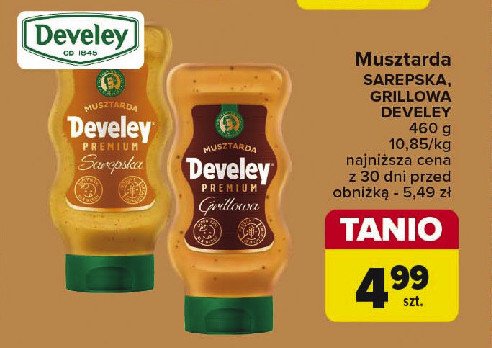 Musztarda grillowa Develey promocja