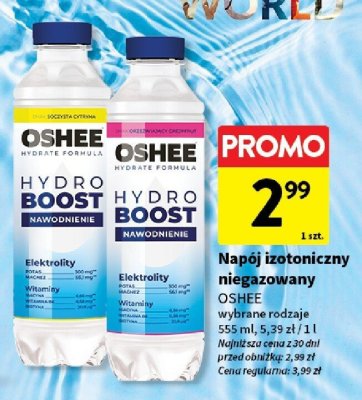 Napój izotoniczny niegazowany OSHEE promocja w Intermarche