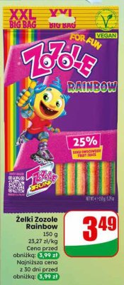 Żelki Zozole Rainbow promocja w Dino