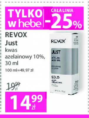 Kwas azelainiowy 10% Revox Revuele promocja