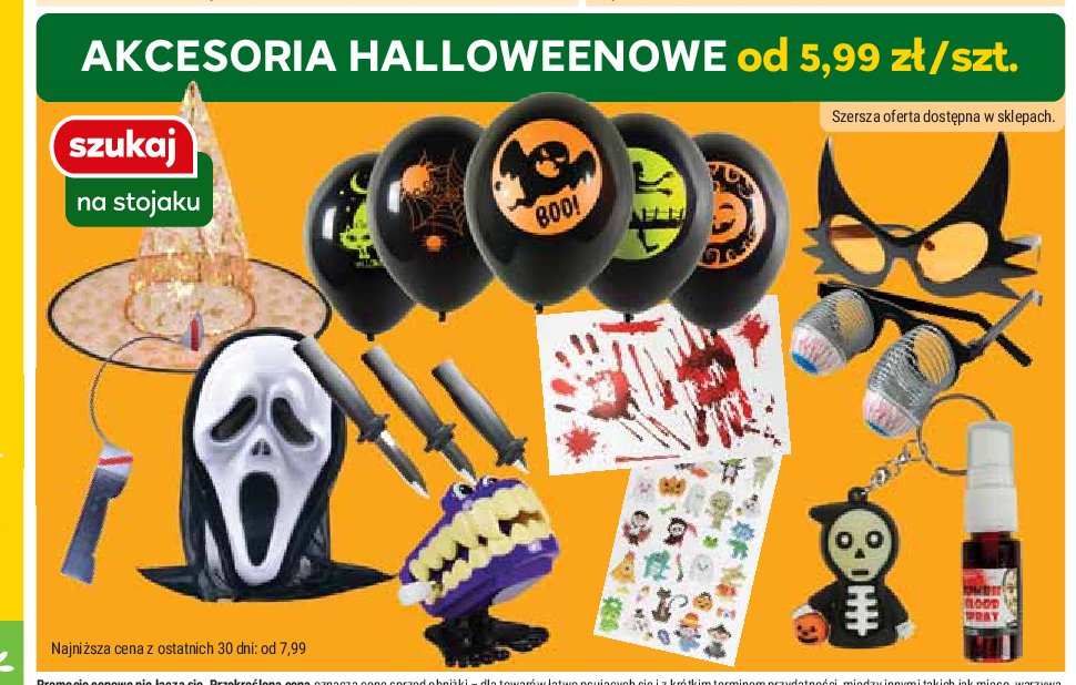 Akcesoria halloween promocja