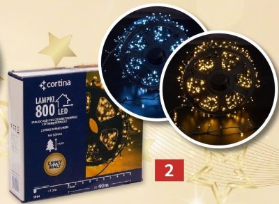 Lampki 800 LED promocja w Selgros