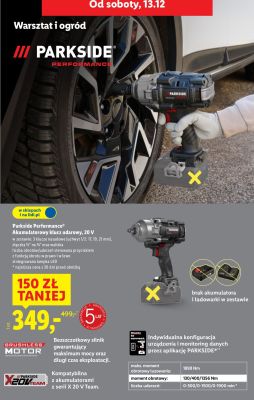 Parkside Performance Akumulatorowy klucz udarowy, 20 V promocja w Lidl