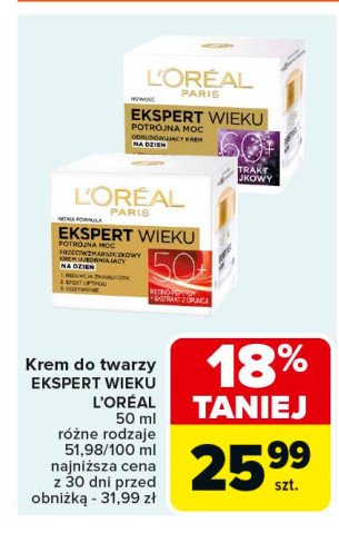 Krem na dzień L'oreal ekspert wieku 50+ promocja