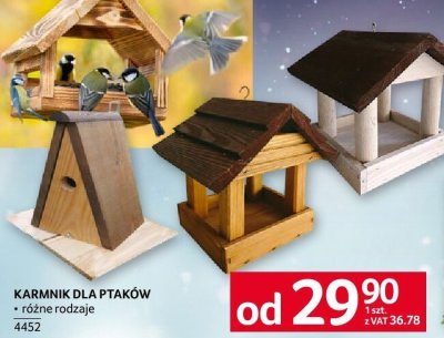 Karmnik dla ptaków różne rodzaje promocja w Selgros