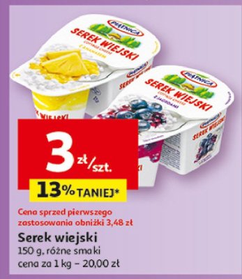 Serek wiejski z ananasem Pi膮tnica serek wiejski promocja