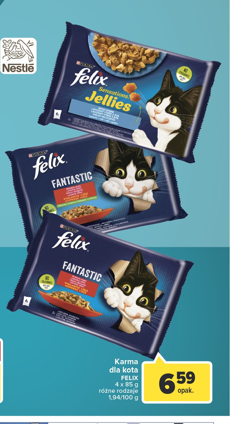 Karma dla kota wołowina Purina felix fantastic promocja