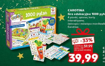 Gra edukacyjna CAROTINA 1000 pytań promocja w Kaufland