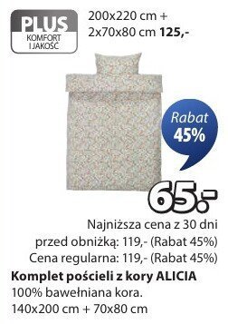 Komplet pościeli z kory ALICIA promocja w Jysk