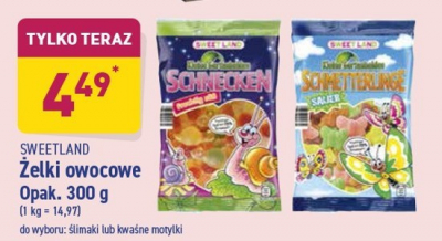 Żelki kwaśne ślimaki Sweetland promocja