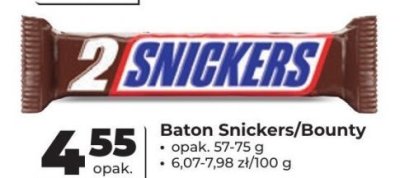 Baton Snickers/Bounty promocja w Odido