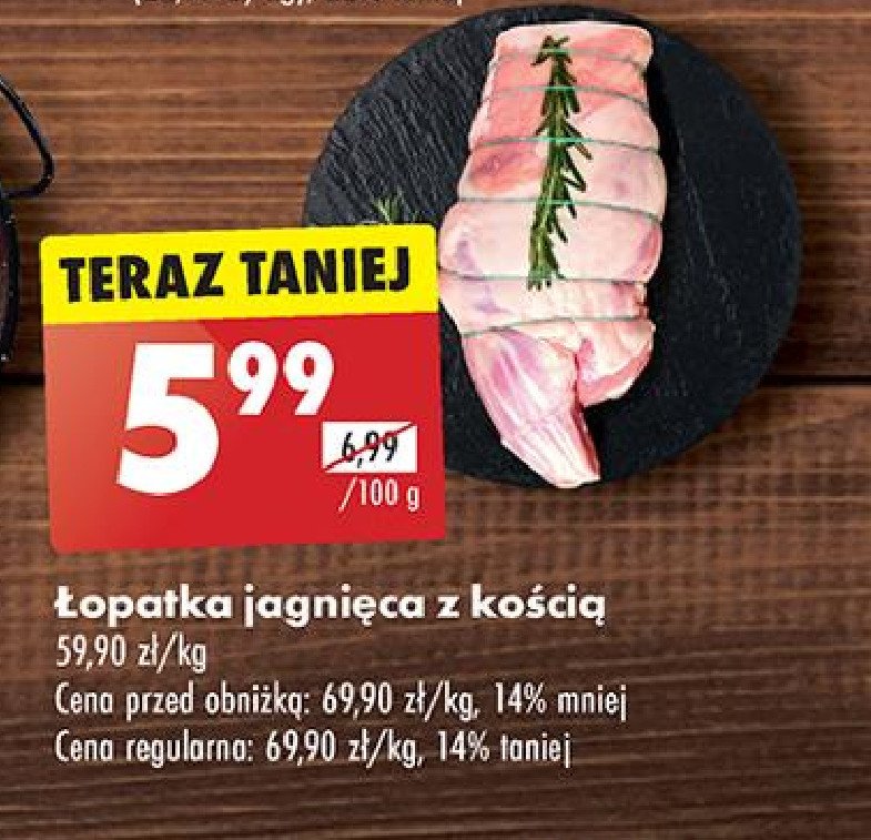 Łopatka jagnięca z kością promocja