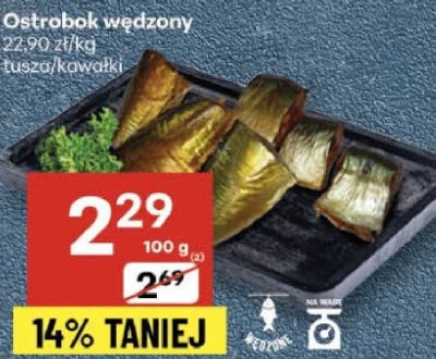 Ostrobok wędzony promocja w Delikatesy Centrum