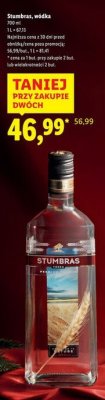 Wódka Stumbras promocja w Lidl