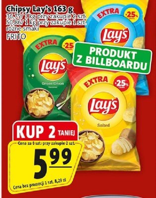 Chipsy Lay's różne smaki promocja w Prim Market