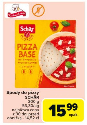 Spody do pizzy bezglutenowe Schar promocja