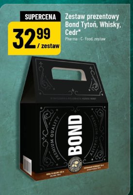 Zestaw prezentowy Bond Tytón, Whisky, Cedr promocja w POLOmarket