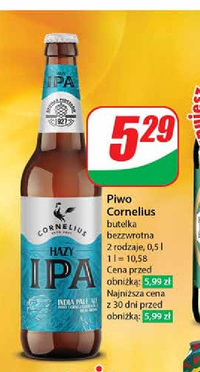 Piwo Cornelius hazy ipa promocja