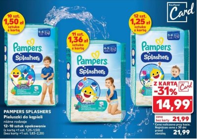Pieluchy do pływania 3-4 Pampers splashers promocja