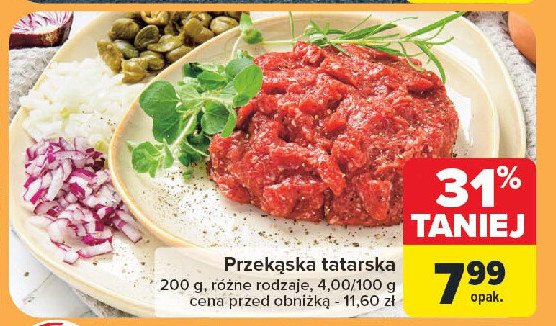 Przekąska tatarska promocja