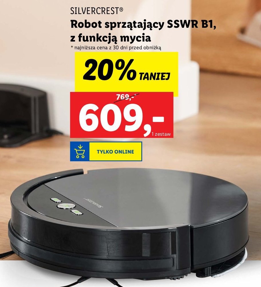 Robot sprzątający sswr b1 Silvercrest promocja