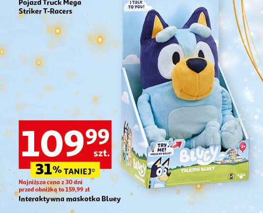 Maskotka bluey Moose promocja w Auchan