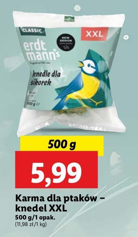 Knedle dla sikorek xxl Erdtmann's promocja