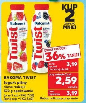 Jogurt truskawka Bakoma promocja
