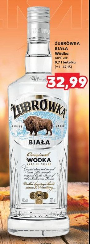 Wódka Żubrówka biała promocja w Kaufland