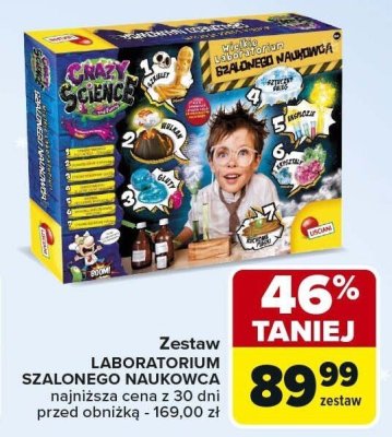 Zestaw LABORATORIUM SZALONEGO NAUKOWCA Lisciani promocja w Carrefour Market