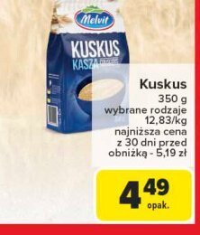 Kasza kuskus Melvit promocja