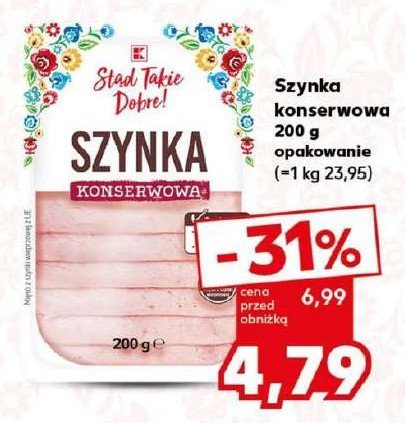 Szynka konserwowa K-classic stąd takie dobre! promocja