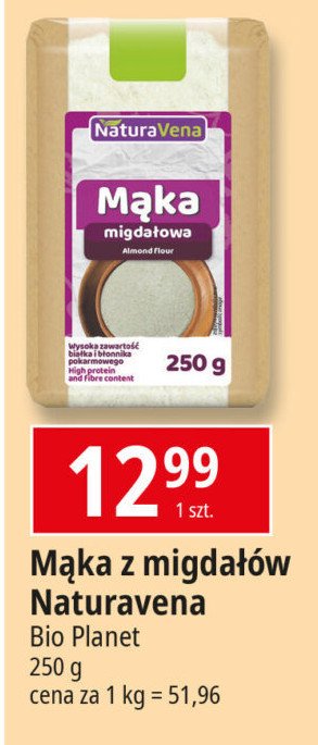 Mąka migdałowa Naturavena promocja w Leclerc