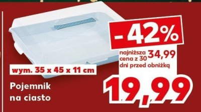 Pojemnik na ciasto capri duże promocja w Kaufland