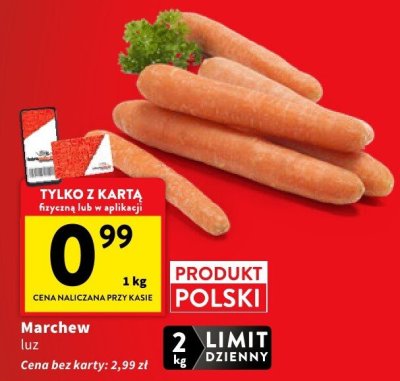 Marchew luz promocja w Intermarche