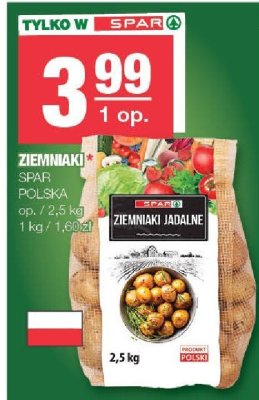 Ziemniaki jadalne SPAR Polska promocja w SPAR
