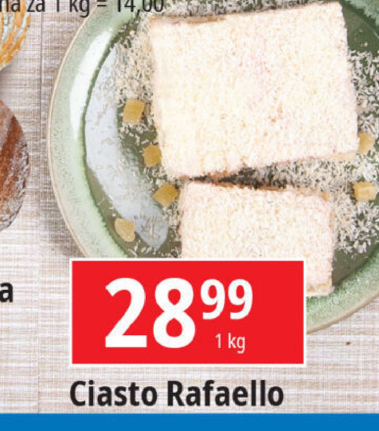 Ciasto raffaello promocja