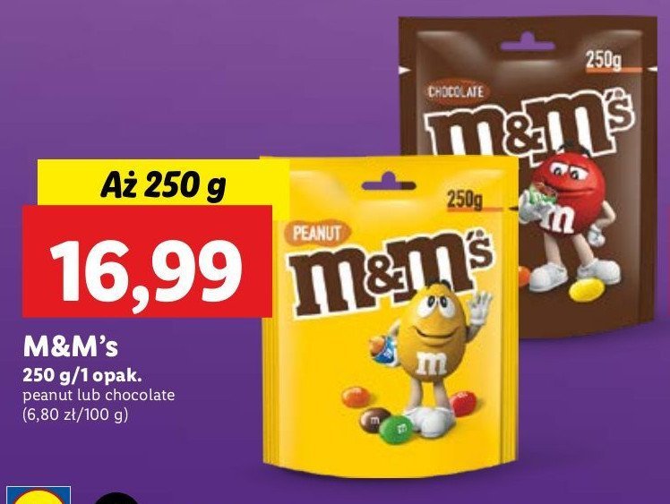 Draże peanut M&m's promocja