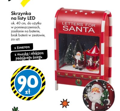 Dekoracja LED Skrzynka na listy promocja w Tedi