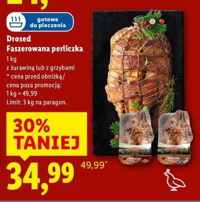 Faszerowana perliczka z żurawiną  promocja w Lidl