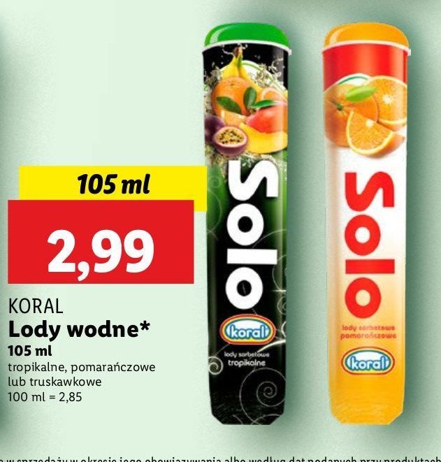 L贸d truskawkowy Koral solo promocja