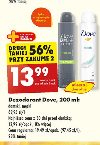 Dezodorant DOVE FRESH promocja