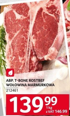 Wołowina T-bone rostbef ABP promocja w Selgros