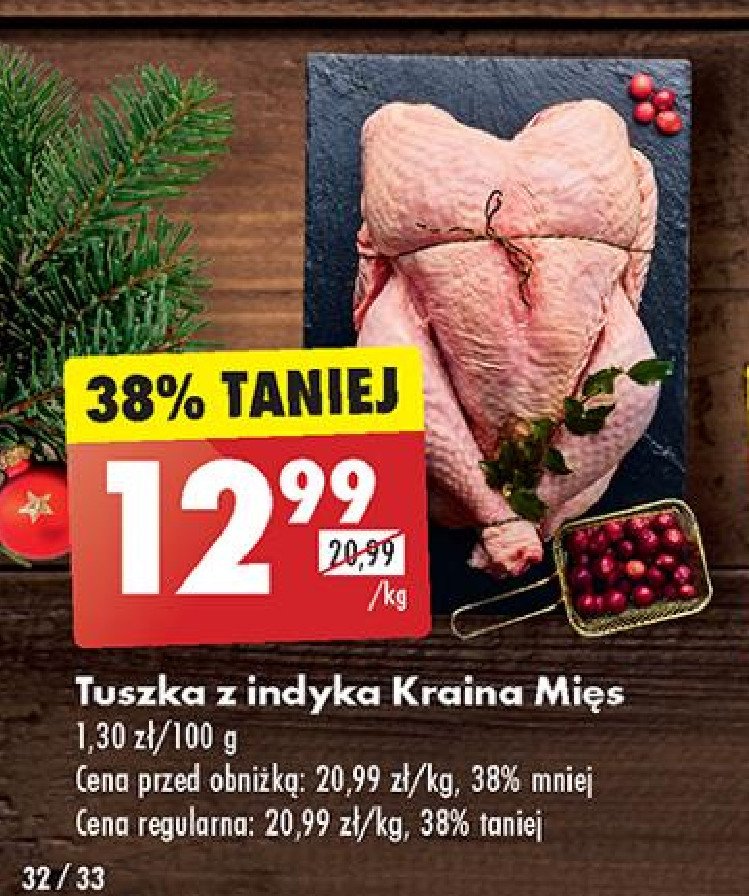 Tuszka z indyka klasa a Kraina mięs promocja