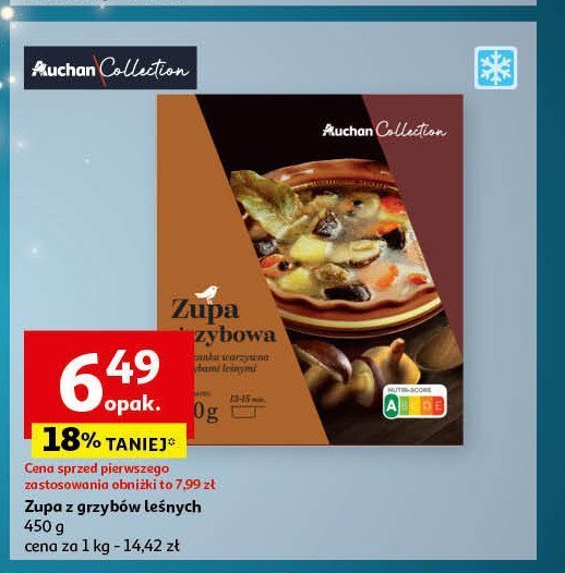 Zupa grzybowa Auchan promocja w Auchan